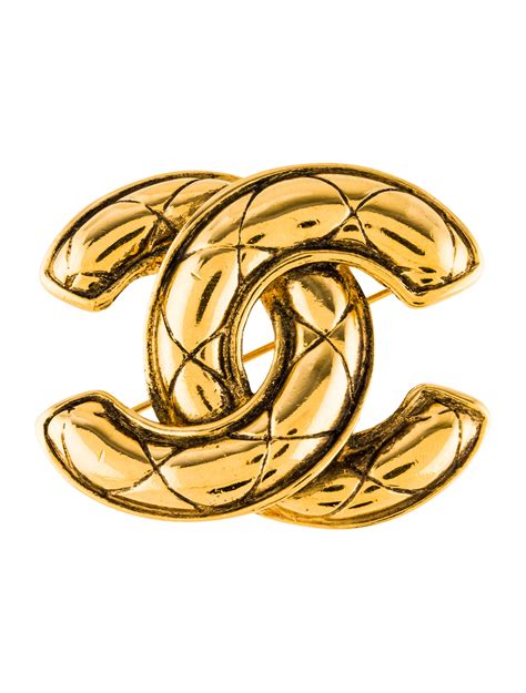 chanel gold quilted brooch|chanel brooch nordstrom.